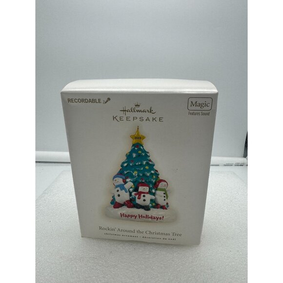 Hallmark Keepsake Magic Recordable Ornament Rockin Around the Christmas Tree - Picture 1 of 6